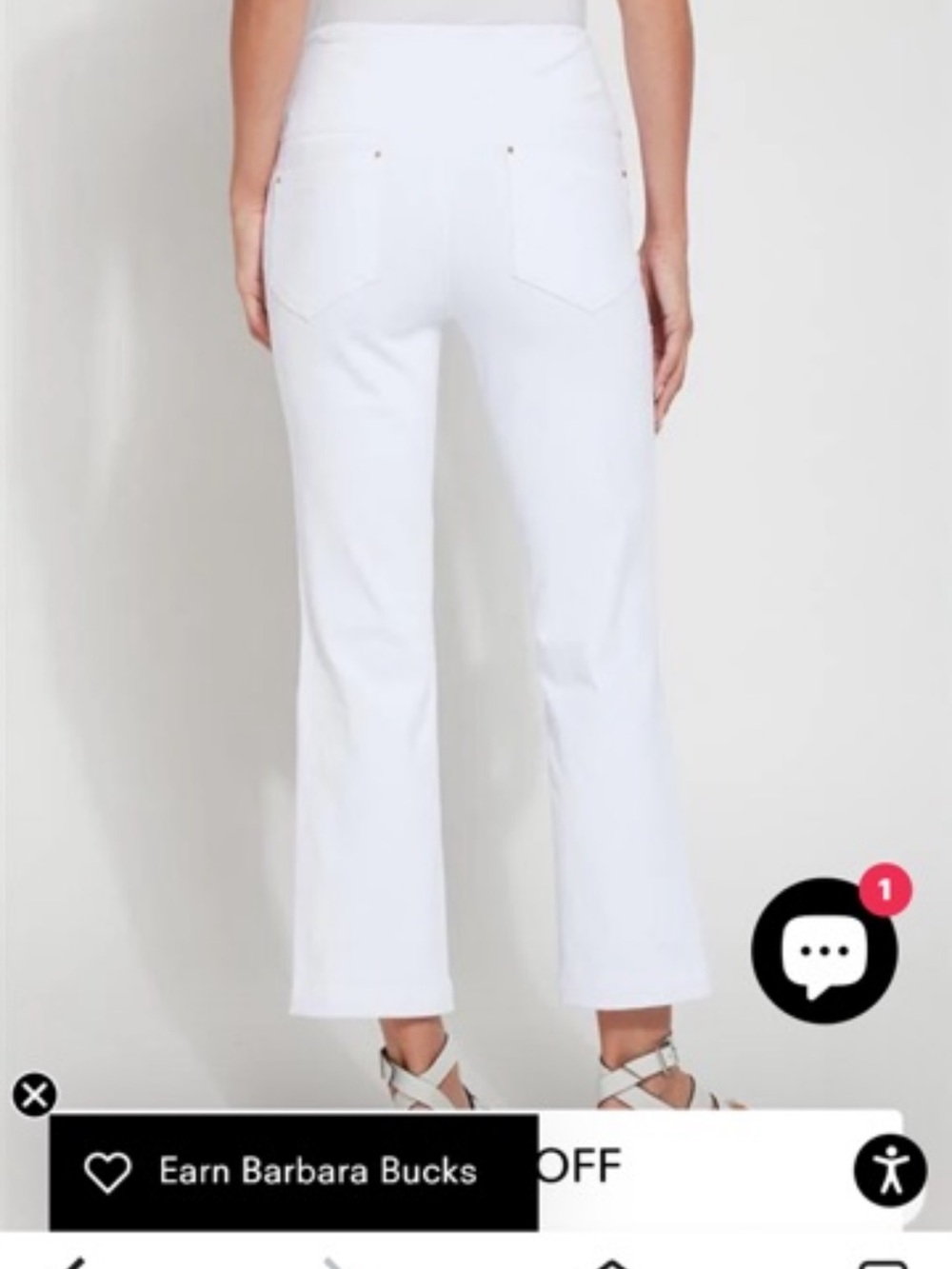 Lysse White Cropped Ankle Jeans